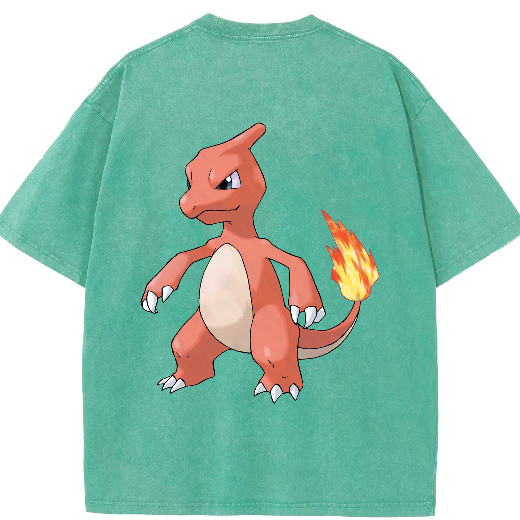 （画像用） ポケットモンスター Pokémon 綿100% ヴィンテージ風 半袖Tシャツ（背面プリント）